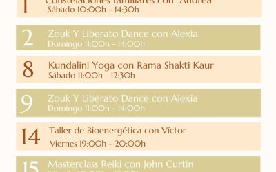 EVENTOS SUKHA EN NOVIEMBRE 2025