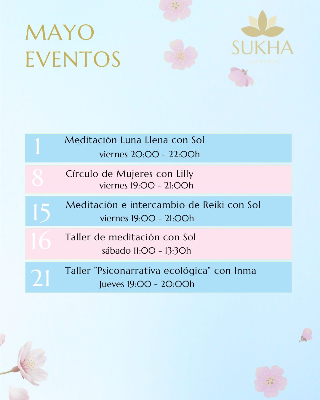 eventos Sukha Mayo 2026 2